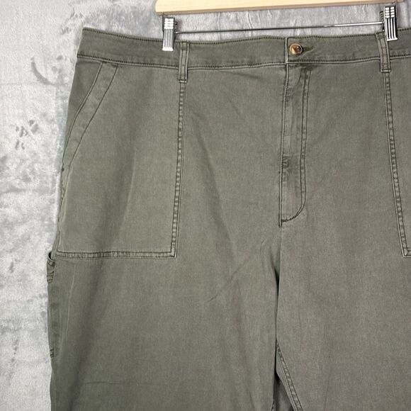 Old Navy Green Cropped Ankle Utility Pants Size 26 - Picture 8 of 12